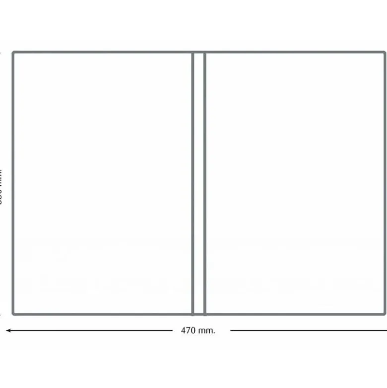Funda portatodo Q-connect folio doble 180 micras pvc transparente