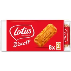 GALLETAS LOTUS BISCOFF CARAMELIZADAS PACK DE 8 BOLSAS DE 2 UNIDADES 124 GR