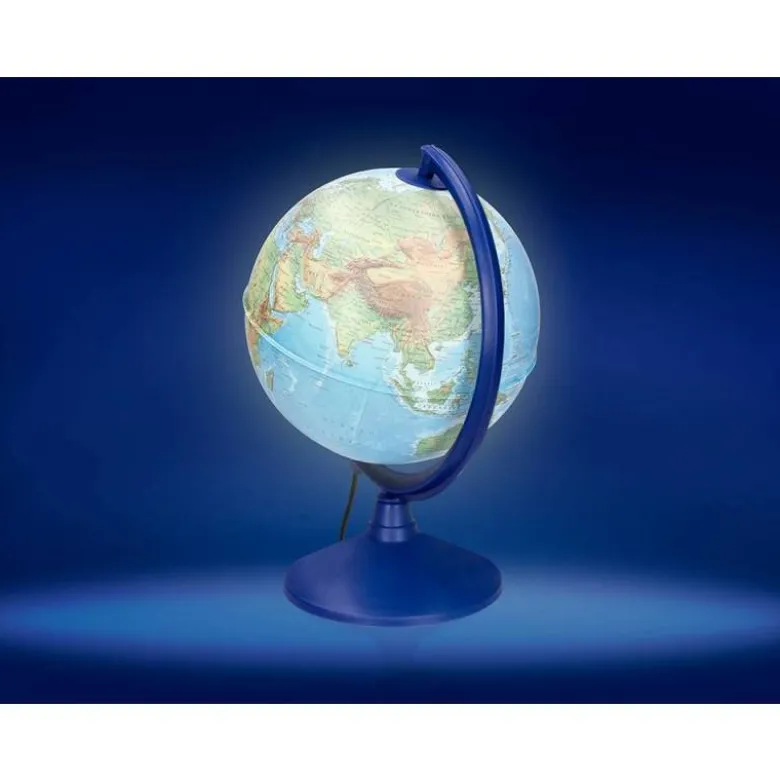GLOBO TERRAQUEO LIDERPAPEL CON LUZ FISICO Y POLITICO DIAMETRO 20 CM