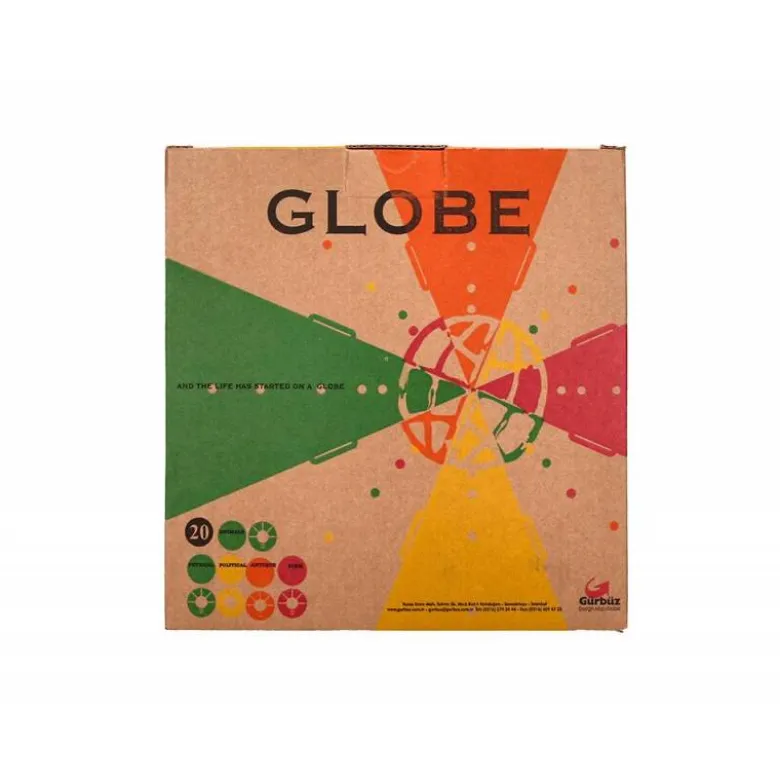 GLOBO TERRAQUEO LIDERPAPEL CON LUZ FISICO Y POLITICO DIAMETRO 20 CM
