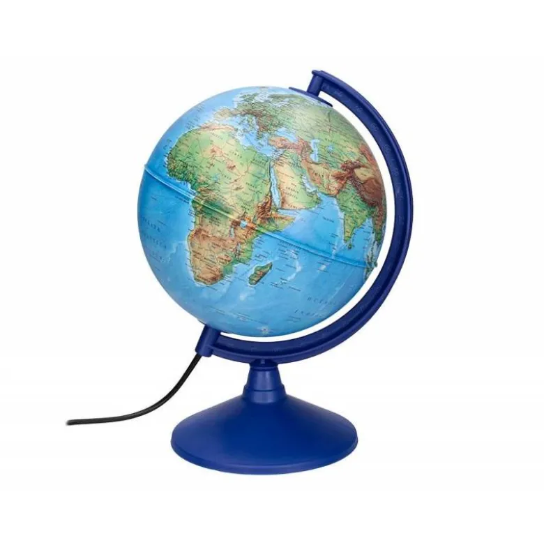 GLOBO TERRAQUEO LIDERPAPEL CON LUZ FISICO Y POLITICO DIAMETRO 20 CM