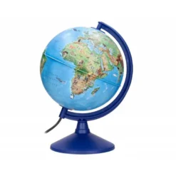 GLOBO TERRAQUEO LIDERPAPEL CON LUZ FISICO Y POLITICO CON ANIMALES DIAMETRO 20 CM