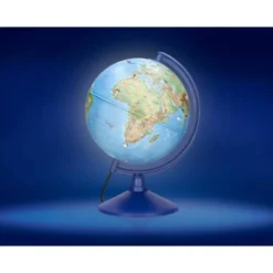 GLOBO TERRAQUEO LIDERPAPEL CON LUZ FISICO Y POLITICO CON ANIMALES DIAMETRO 20 CM