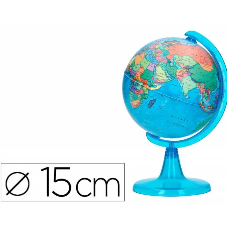 GLOBO TERRAQUEO LIDERPAPEL MAPA POLITICO DIAMETRO 15 CM