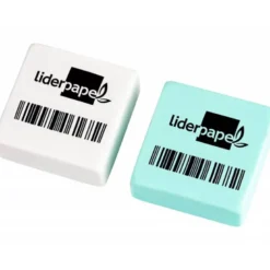 Goma de borrar Liderpapel Cuadrada Colores surtidos