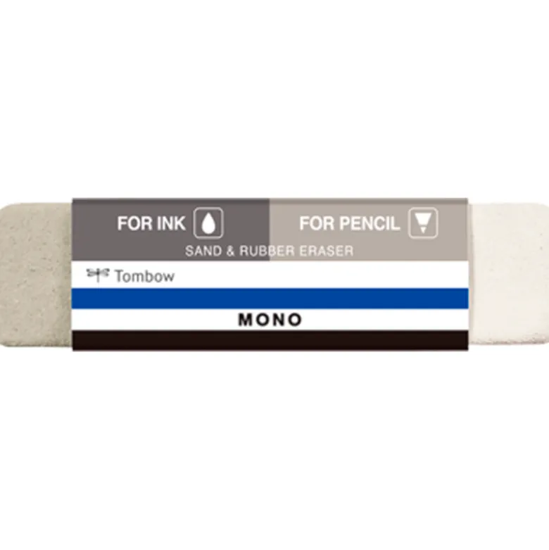 GOMA DE BORRAR TOMBOW MONO DOBLE PARA TINTA Y LAPIZ