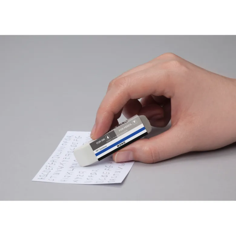 GOMA DE BORRAR TOMBOW MONO DOBLE PARA TINTA Y LAPIZ