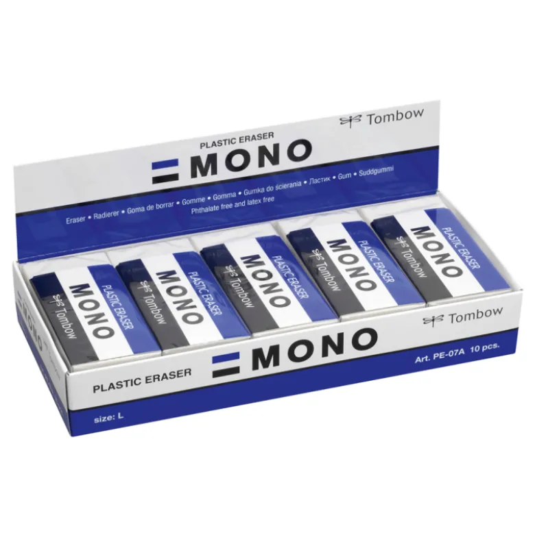 GOMA DE BORRAR TOMBOW PVC MONO TAMAÑO L