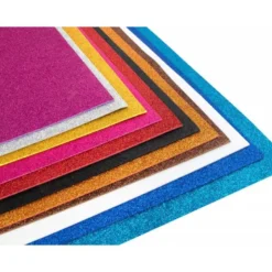 Goma Eva Liderpapel con purpurina 50x70cm 60g/m2 color marron
