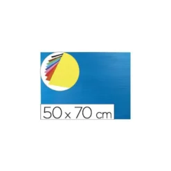 Goma eva Ondulada Liderpapel 50x70 cm color Azul claro