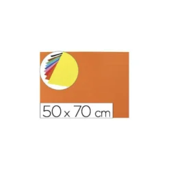 Goma eva Ondulada Liderpapel 50x70 cm color Naranja