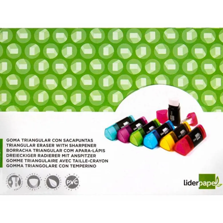 Goma marca Liderpapel triangular