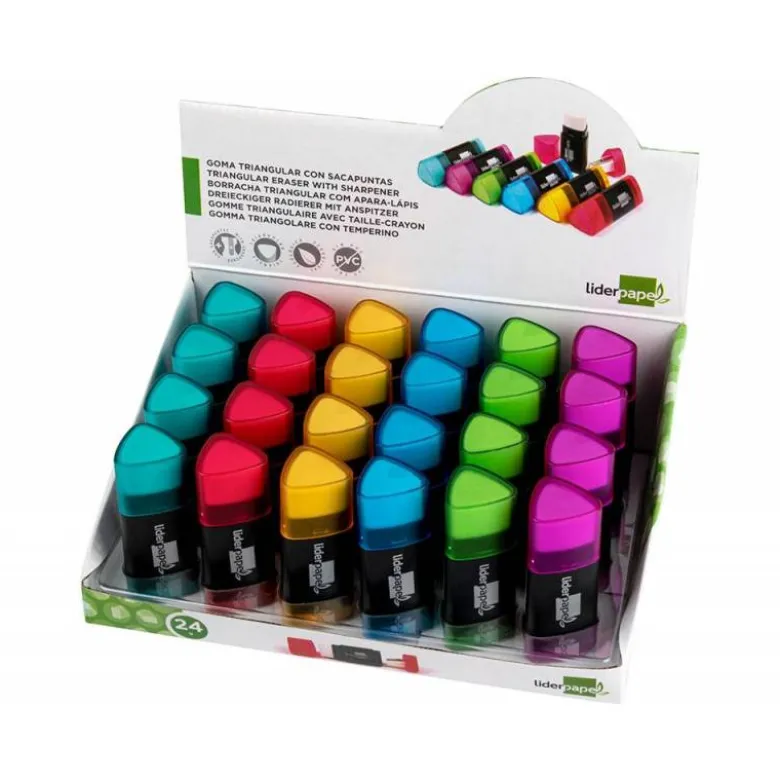 Goma marca Liderpapel triangular