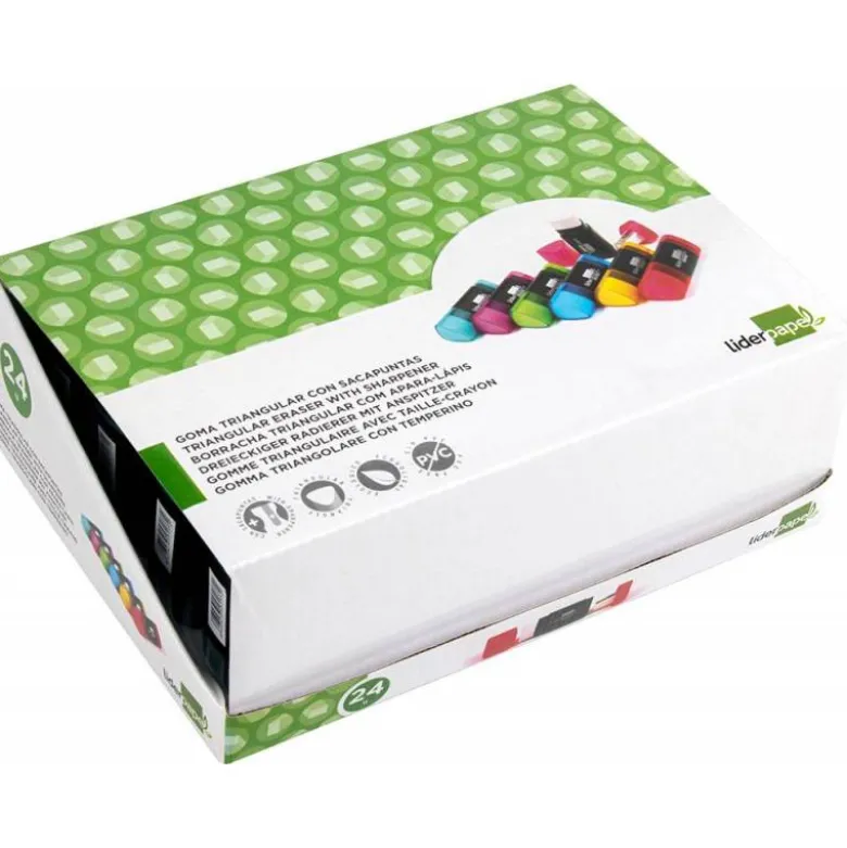 Goma marca Liderpapel triangular