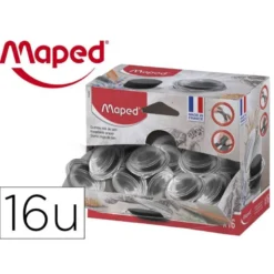 Goma para carboncillo Maped. Cajita con 18 gomas