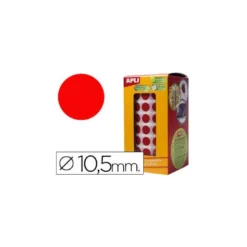 Gomets Apli circulares color rojo 10,5mm