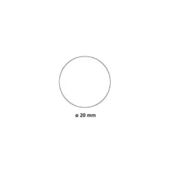 Gomets Apli circulares color amarillo 20mm