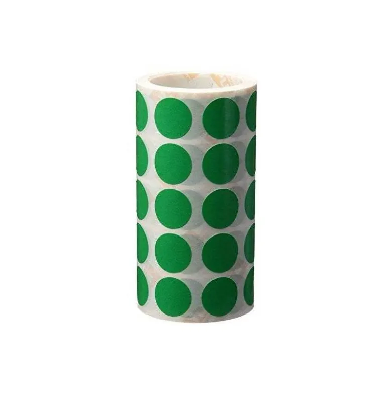Gomets Apli circulares color verde 20mm