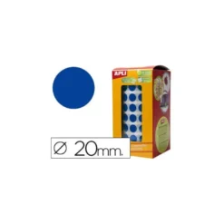 Gomets Apli circulares color azul 20mm