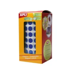 Gomets Apli circulares color azul 20mm
