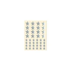 Gomets Apli estrella color plata