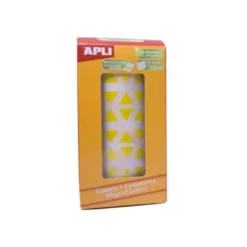 Gomets Apli triangulares color Amarillo 21x21x21mm