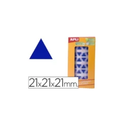Gomets Apli triangulares color Azul 21x21x21mm