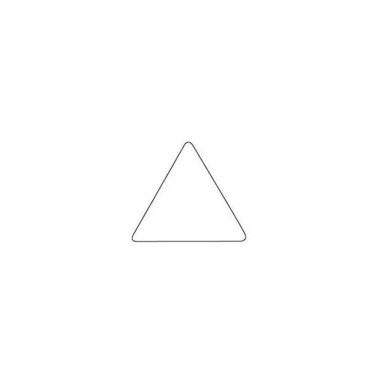 Gomets Apli triangulares color Verde 21x21x21mm