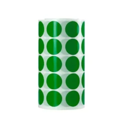 GOMETS LIDERPAPEL AUTOADHESIVO S CIRCULOS 20 MM VERDE ROLLO DE 2000 UNIDADES EN CAJA DE CARTON
