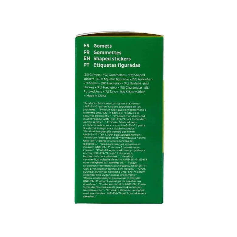 GOMETS LIDERPAPEL AUTOADHESIVO S ESTRELLAS DORADAS 20 MM 1500 UNIDADES EN CAJA DE CARTON