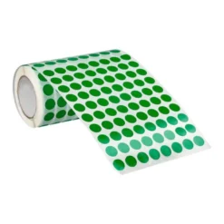 GOMETS LIDERPAPEL AUTOADHESIVO S CIRCULOS 10,5 MM VERDE ROLLO DE 6000 UNIDADES EN CAJA DE CARTON