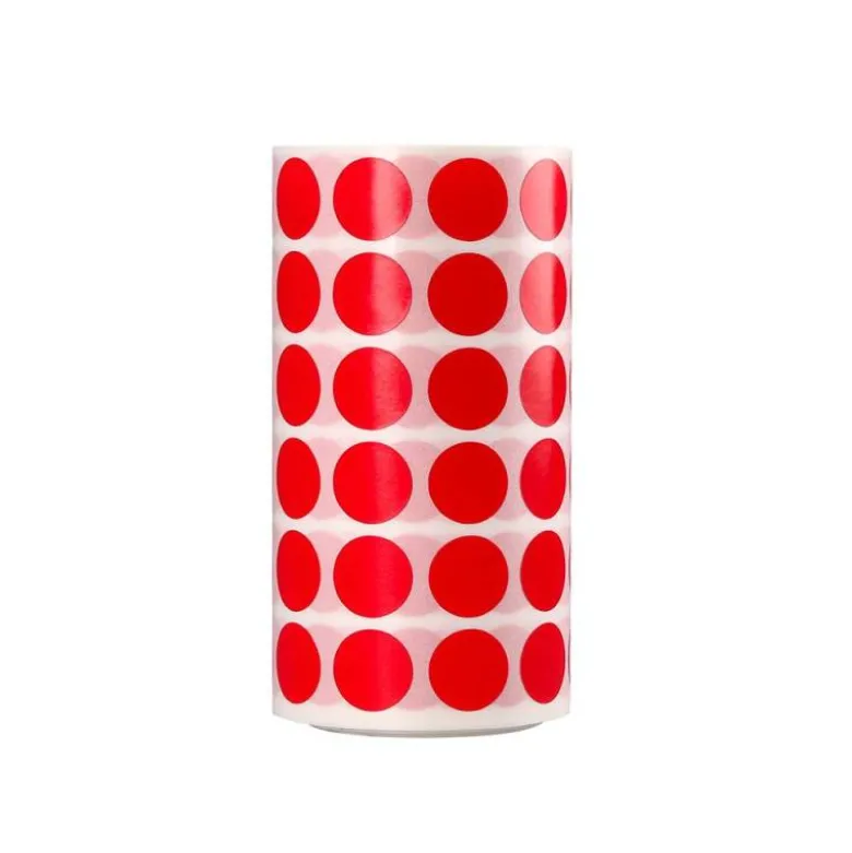 GOMETS LIDERPAPEL AUTOADHESIVO S CIRCULOS 15 MM ROJO ROLLO DE 2500 UNIDADES EN CAJA DE CARTON