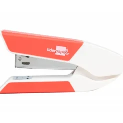 GRAPADORA LIDERPAPEL CON REGALO DE EXTRAEGRAPAS Y CAJA DE 1000 GRAPAS 22/6 24/6 CAPACIDAD 20H COLOR CORAL