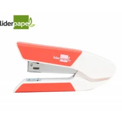 GRAPADORA LIDERPAPEL CON REGALO DE EXTRAEGRAPAS Y CAJA DE 1000 GRAPAS 22/6 24/6 CAPACIDAD 20H COLOR CORAL