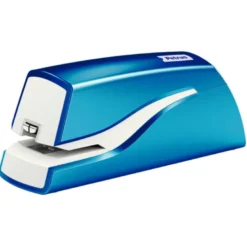 Grapadora Petrus electrica color azul para 12 hojas