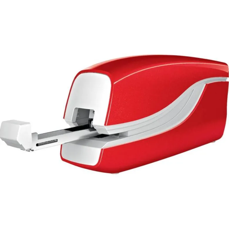 GRAPADORA PETRUS ELECTRICA E-310 CONTACTLESS ROJO METALIZADO CAPACIDAD 12 HOJAS USA GRAPAS Nº 10