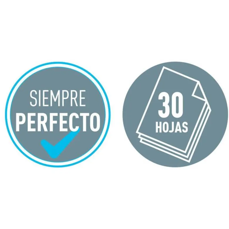 GRAPADORA PETRUS 635 WOW NEGRA METALIZADA CAPACIDAD 30 HOJAS