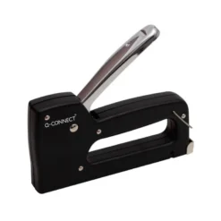 GRAPADORA Q-CONNECT CLAVADORA MANUAL LIGERA CON CUERPO DE PLASTICO RESISTENTE COLOR NEGRO USA GRAPAS 23/6-8
