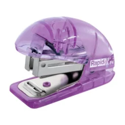 GRAPADORA RAPID MINI F4 COLOUR BREEZE USA GRAPAS 24/6 Y 26/6 COLOR LAVANDA EN BLISTER