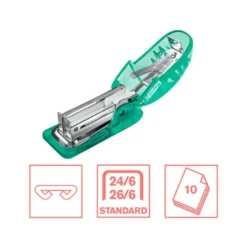 GRAPADORA RAPID MINI F4 COLOUR BREEZE USA GRAPAS 24/6 Y 26/6 COLOR VERDE EN BLISTER