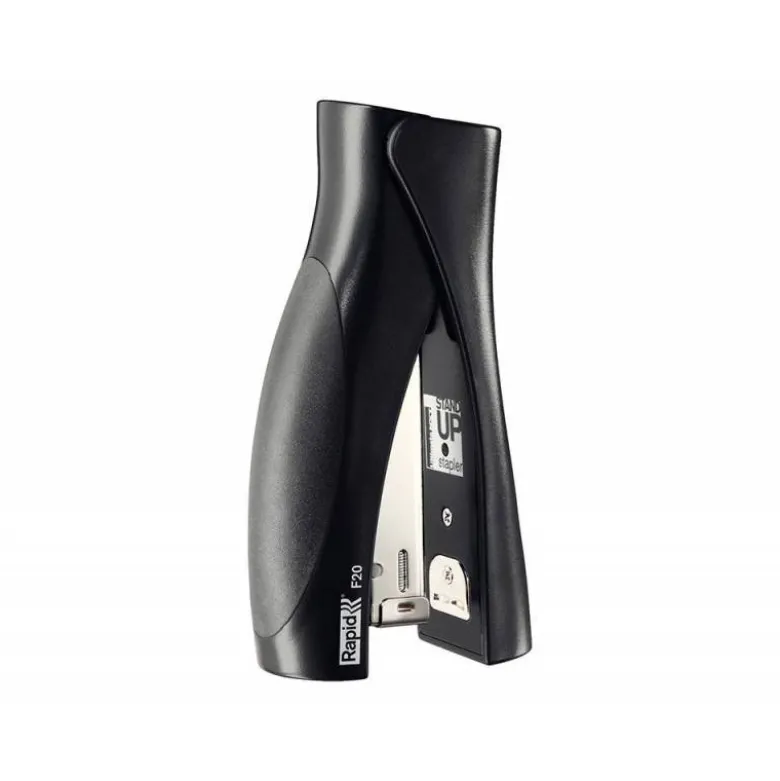 GRAPADORA RAPID VERTICAL ULTIMATE F20 PLASTICO CAPACIDAD DE GRAPADO 20 HOJAS USA GRAPAS 24/6 Y 26/6 COLOR NEGRO
