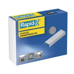 Grapas marca Rapid Omnipress nº 60 galvanizadas caja de 1000 grapas