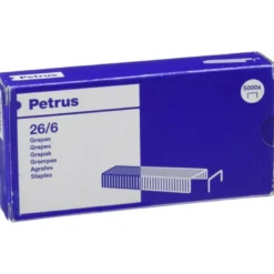 Grapas Petrus nº 26/6. Caja de 5000 grapas.