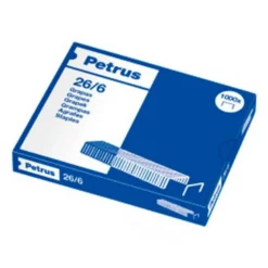 Grapas Petrus nº 26/6 galvanizada. Caja de 1000 grapas.