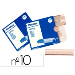 GRAPAS PETRUS N 10 GALVANIZADA CAJA DE 1000 UNIDADES
