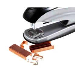Grapas Q-connect nº 22/6 y 24/6 cobreadas caja 1000 ud.