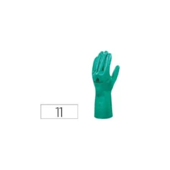 Guante DeltaPlus de Nitrilo flocado Algodon talla 11