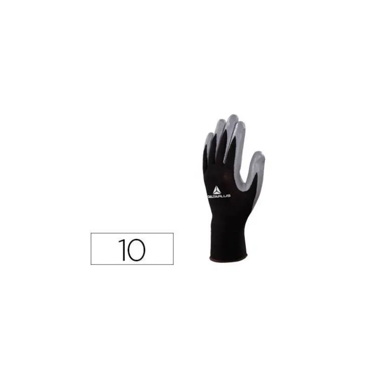 Guante DeltaPlus de Poliester palma Nitrilo talla 10
