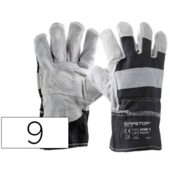 GUANTES DE LONA DE ALGODON Y SERRAJE SAFETOP BRICK FIT TALLA 9