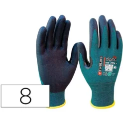 GUANTES DE NITRILO SAFETOP FORTILUX ANTICORTE FOAM 18 G CON REFUERZO OEKO TALLA 8